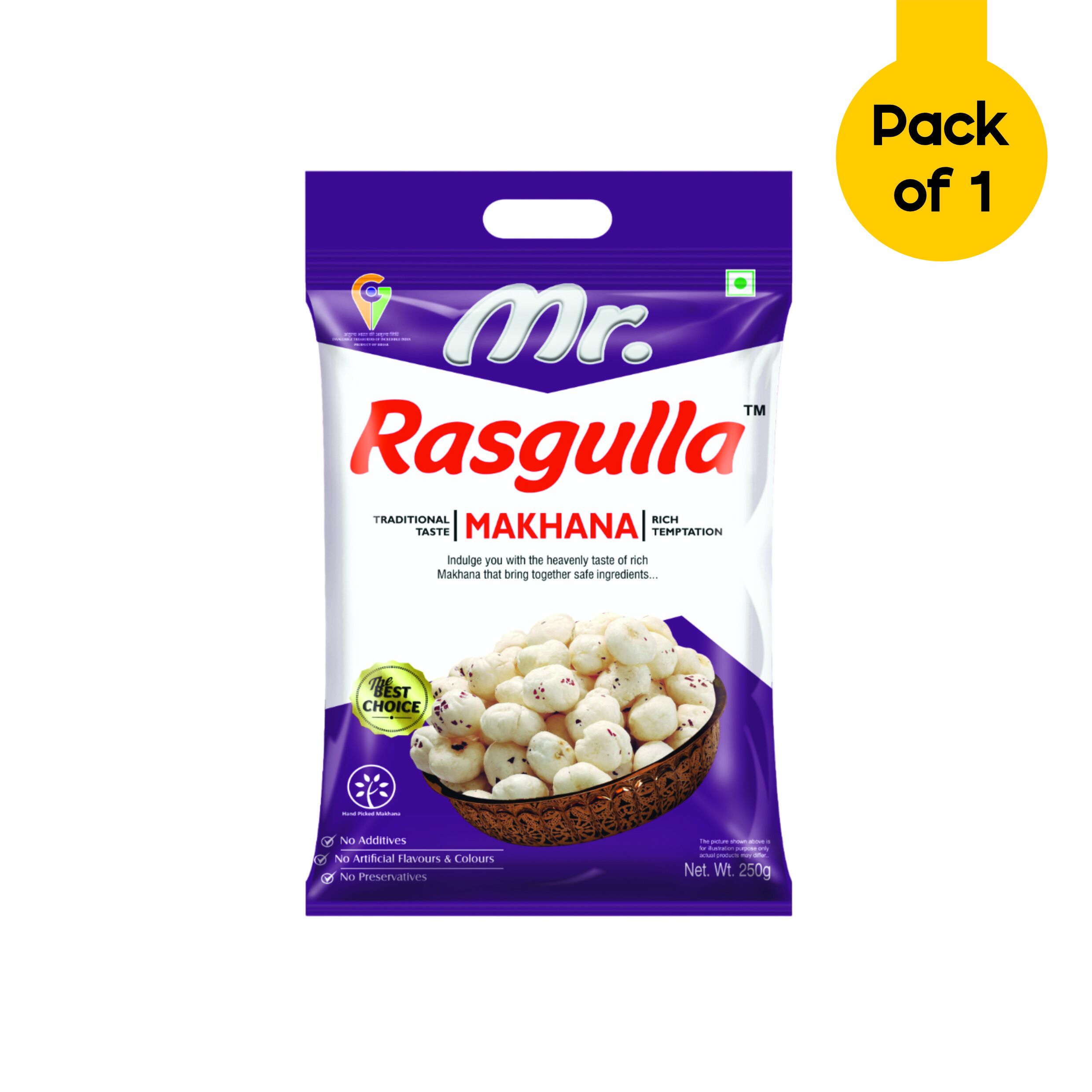 Delci Mr. Rasgulla Makhana Pack of 1