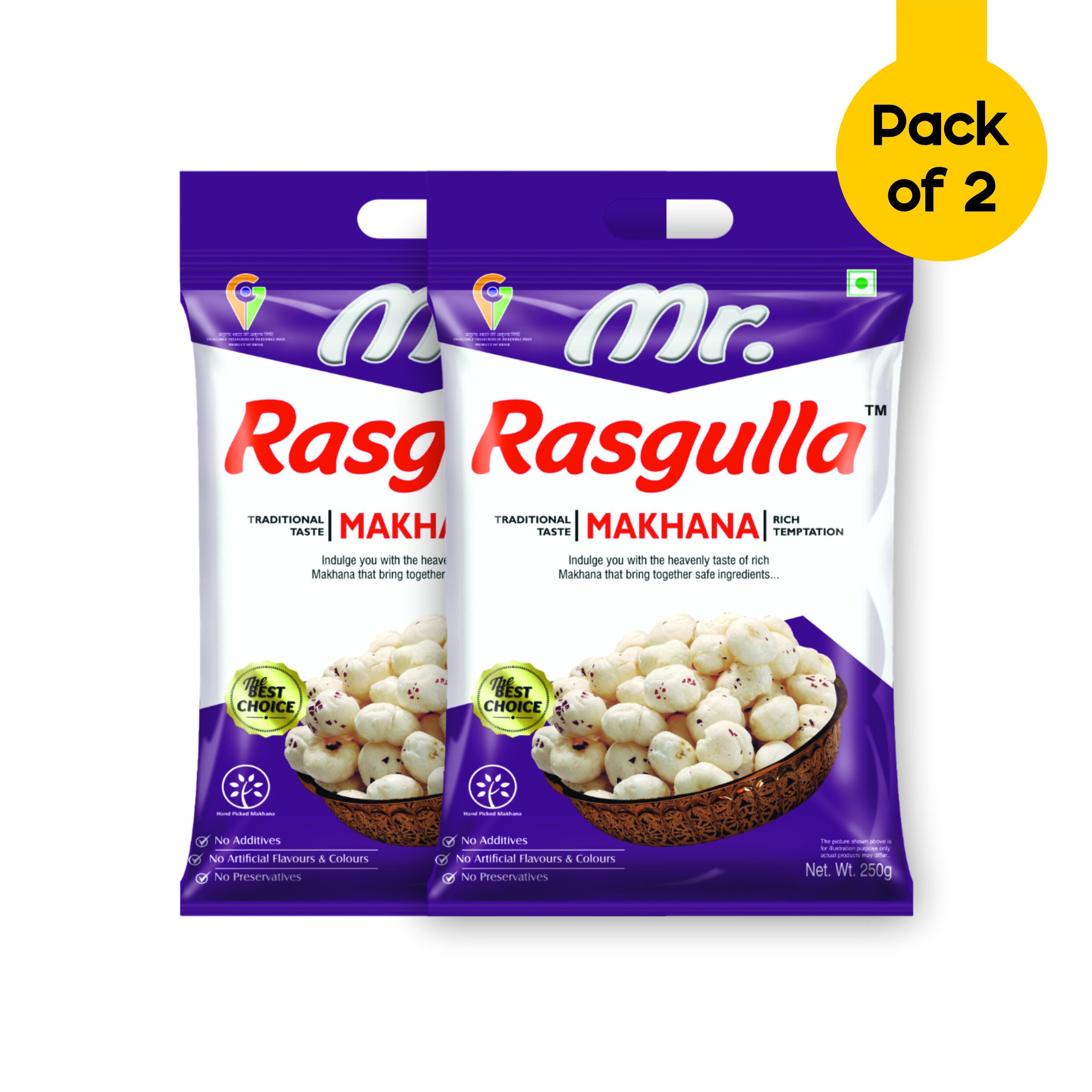 Delci Mr. Rasgulla Makhana Pack of 2